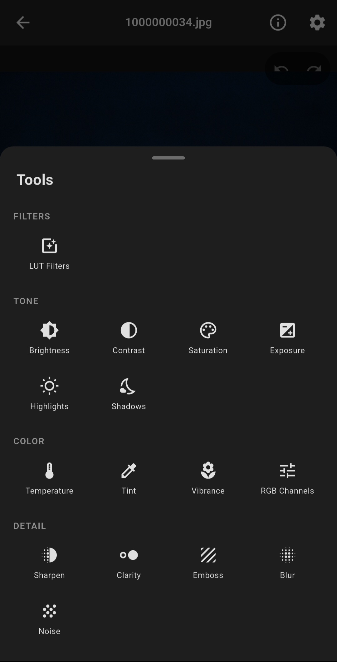 Tool Menu
